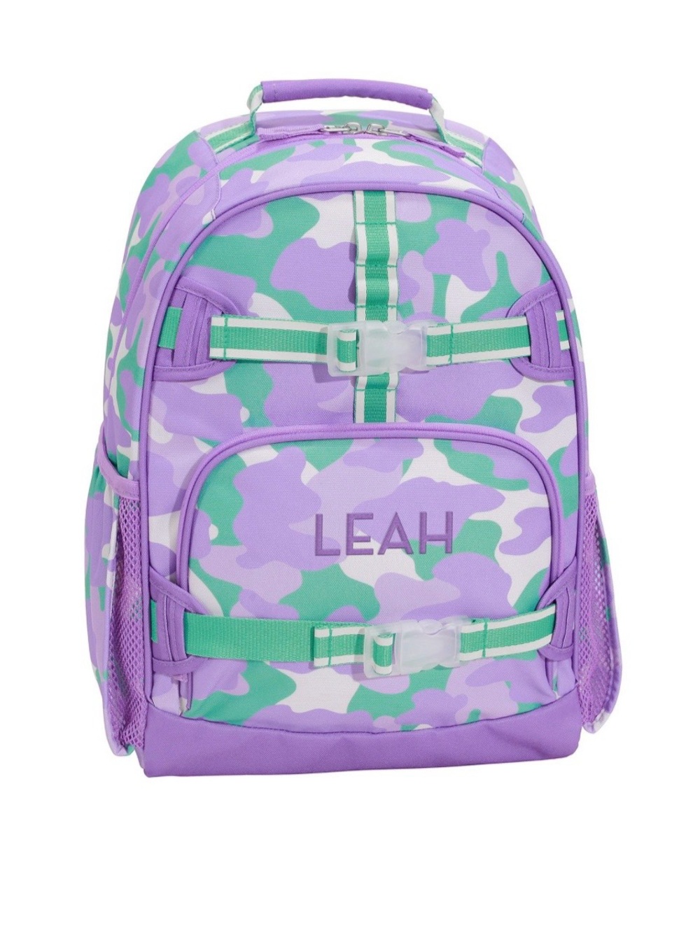 Pottery Barn Kids Mackenzie Recycled Large Backpack Lavender & Green Sporty Camo
